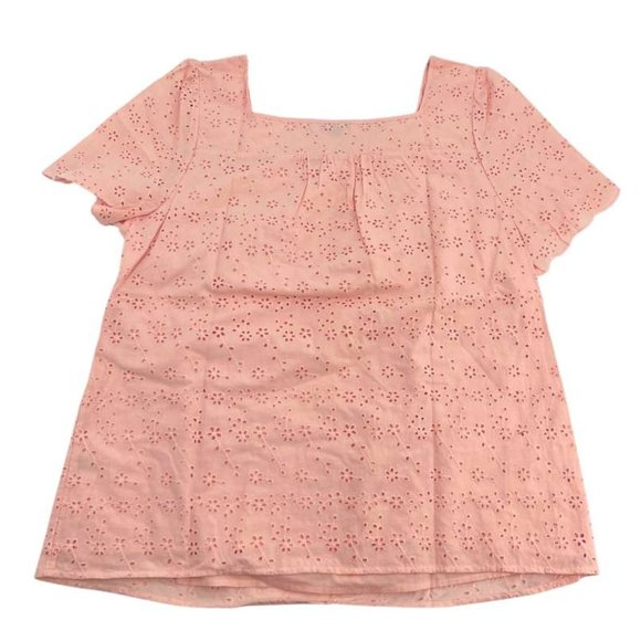 Talbots | Women's Short Sleeve Top | Pink | Size 1X - Picture 2 of 2
